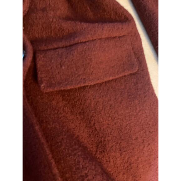 Rachel Zoe burnt orange wool pea coat woman’s size xs - Picture 9 of 11